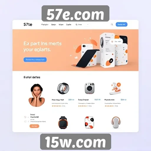 Interface do 57e.com é amigável e intuitiva